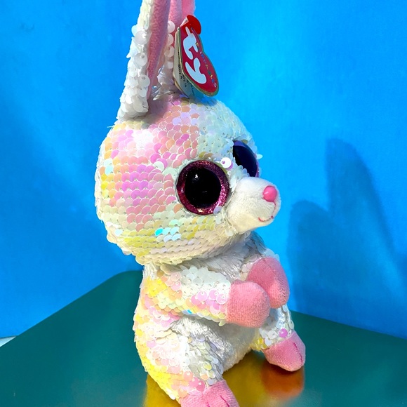 TY FLIPPABLES LIMITED COLLECTION NWT BONNIE (BUNNY) ATTACHED TAGS PRETTY SEQUINS - Picture 10 of 16